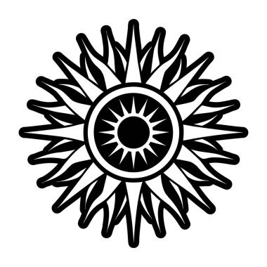 çiçek simgesi vektör illüstrasyonu