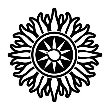 Mandala vektör çizimi. Boyama kitabı için tasarım ögeleri