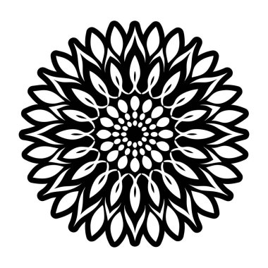 Boyama kitabı için soyut mandala.