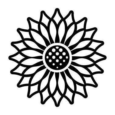 çiçek simgesi vektör illüstrasyonu