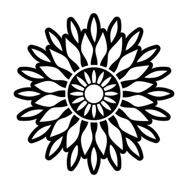 Mandala. yuvarlak süsleme desen