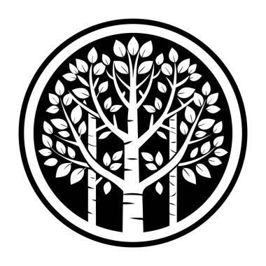 Ağaç simgesi. vektör illüstrasyonu