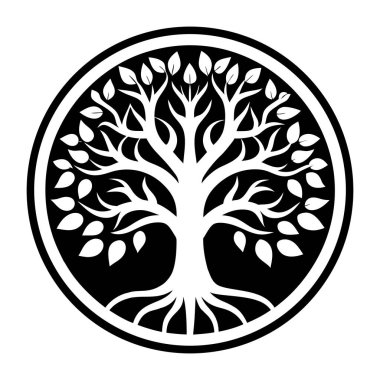 Ağaç simgesiyle, basit tarzı.