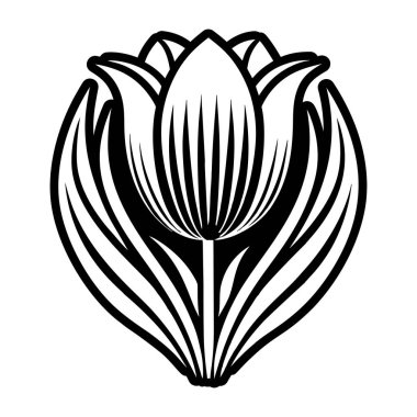 Çiçek simgesi, anahat stili