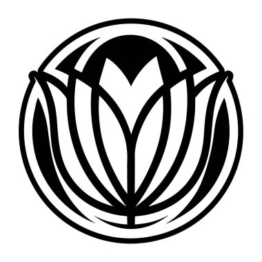 Bir çiçeğin vektör illüstrasyonu