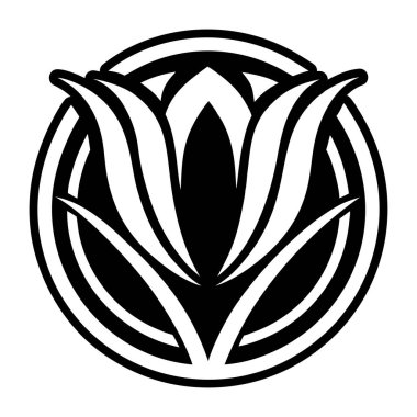 Nilüfer çiçeğinin vektör çizimi