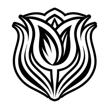 Vektör çizim çiçek tasarım öğesi