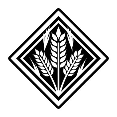 amblem tasarımı üzerinde beyaz arka plan, vektör çizim