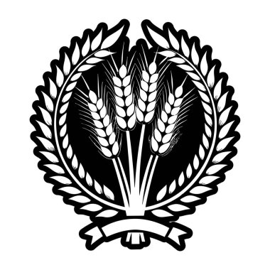 buğday amblemi izole edilmiş simge