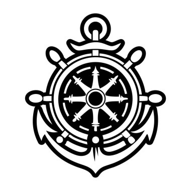 denizcilik direksiyon simgesi, basit biçim