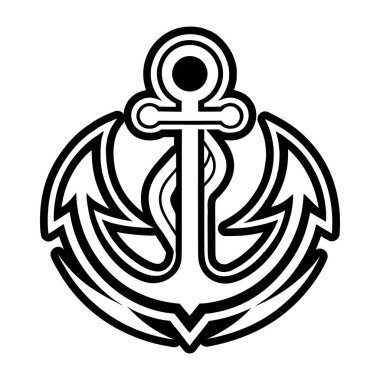 çapa simgesi vektör illüstrasyonu