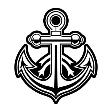 İpli çapa. vektör illüstrasyonu