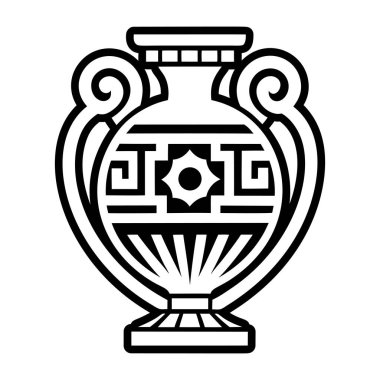 Yunan antik sütun simgesi, özet biçimi