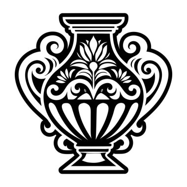 Vazodaki süslemelerle süsleme.