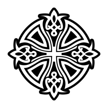 Siyah çizgileri olan Kelt düğümü