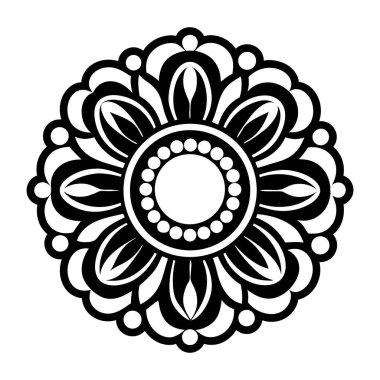 çiçek simgesi vektör illüstrasyonu