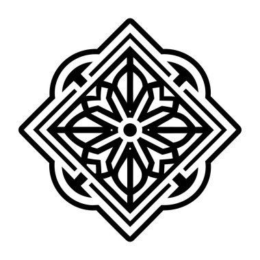 Arapça süslemeli vektör süsü