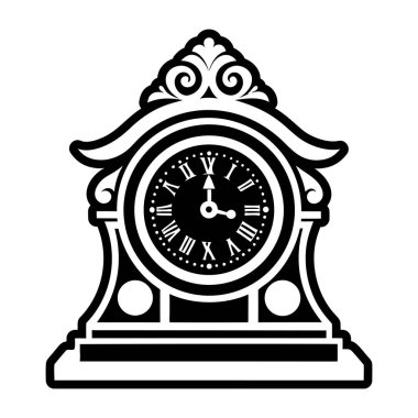 Saat simgesi, vektör illüstrasyonu