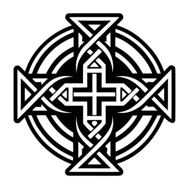 Kelt ve vektör illüstrasyonunun Kelt düğümü.