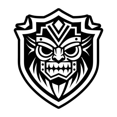 Kafatası kafalı kızgın logo