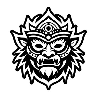 Bir maymunun vektör çizimi