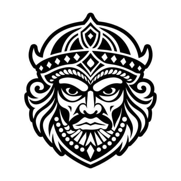 Kabile maskesinin vektör tasarımı.