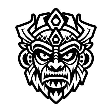 Bir maymunun vektör çizimi