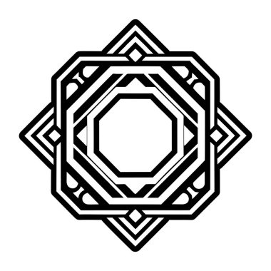 Geometrik desen. Soyut şablon. siyah ve beyaz arkaplan