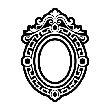 Vintage çerçevenin vektör illüstrasyonu.