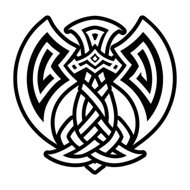 kabile Kelt düğümü, Kelt düğümü, Kelt düğümü, Kelt sembolü, Kelt düğümü, beyaz arka planda izole edilmiş, siyah vektör çizimi