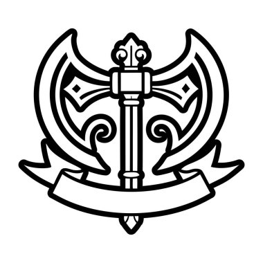 Korsan simgesinin vektör illüstrasyonu