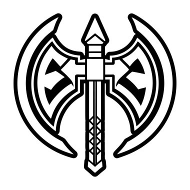 Viking Viking kalkanı ve Viking kılıcı