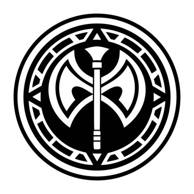 Beyaz arkaplanda izole edilmiş Kelt düğümünün vektör simgesi