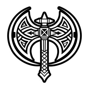 Antik Tanrı 'nın haçı. vektör illüstrasyonu