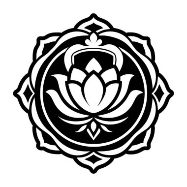 Nilüfer çiçeğinin vektör çizimi