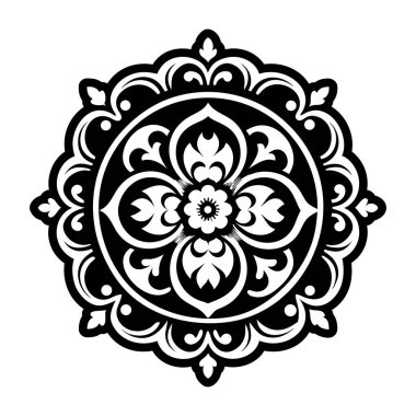 Vektör yuvarlak soyut daire. Mandala stili