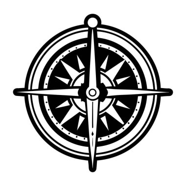 pusula yön bulma simgesi. beyaz arkaplanda izole edilmiş web tasarımı için pusula yönlendirme vektör simgesi