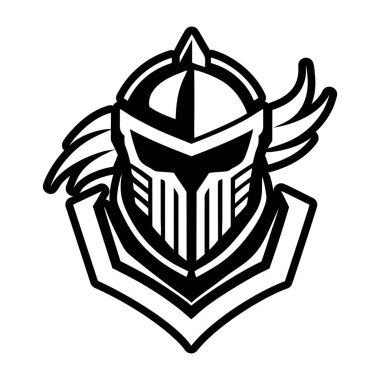 Viking kafası, siyah beyaz çizim