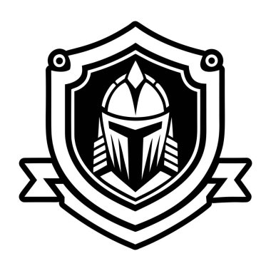 Kılıçlı kalkan ve kalkan vektör çizimi tasarımı