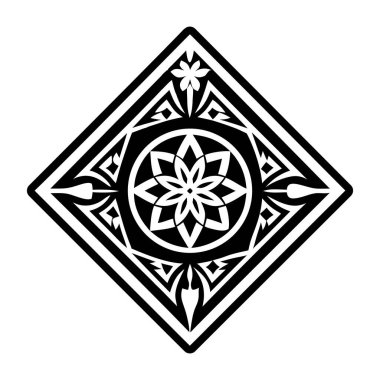 Yılbaşı süsüsüyle kar tanesinin vektör çizimi