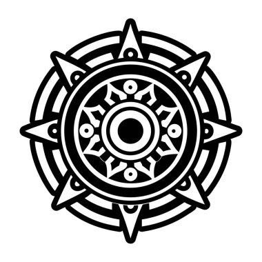 Bir mandala vektör illüstrasyonu