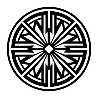 mandala ile yuvarlak simge