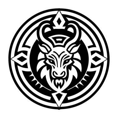 vektör siyah ve beyaz dövme