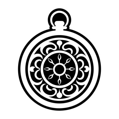 Güzel bir çiçek süslemesinin vektör çizimi