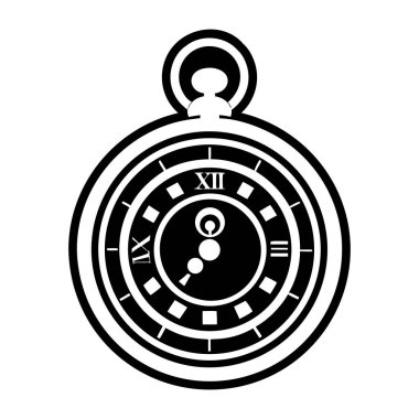 Çalar saat simgesi. Beyaz arkaplanda izole edilmiş web tasarımı için saat vektör simgelerinin basit çizimi