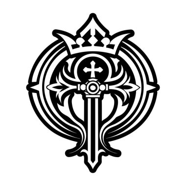 Dövme tasarımının vektör çizimi