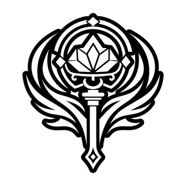 Nilüfer çiçekleri poz verir, vektör çizimi