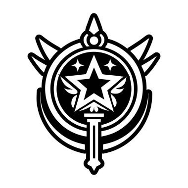 pusula simgesine sahip yıldız, özet biçimi