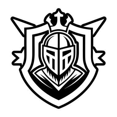 Heraldik için kalkanla amblem