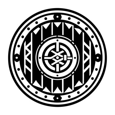 Kabile Dövmesi Tasarım Vektörü Sanatı